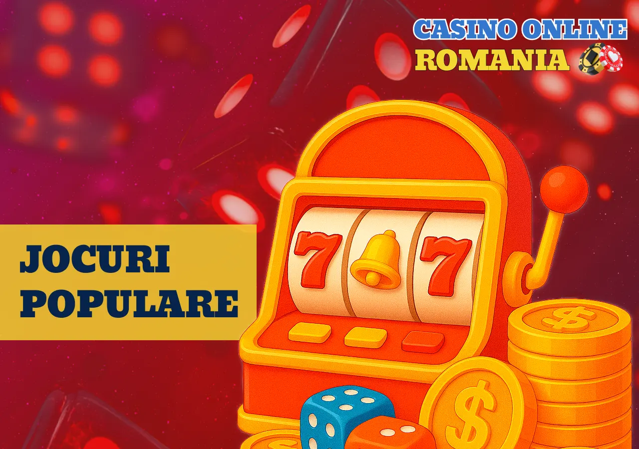 Jocuri populare pentru pariuri pe bani reali: sloturi, ruletă, jocuri de cărți și secțiuni live.